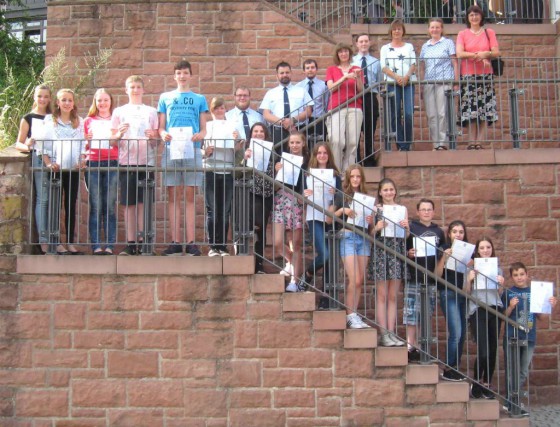 19.07.16 Die Schüler des Projektes „Mach mit – sei aktiv“ haben ihr Zertifikat erhalten. 