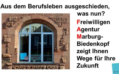 Herzliche Einladung zur Info-Veranstaltung zu Engagement-Möglichkeiten im Ruhestand am Mo, den 27.03.