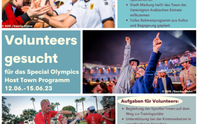 Volunteers gesucht für das Special Olympics Host Town Programm – 12.06.-15.06.