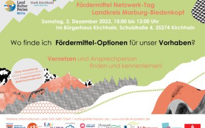 Herzliche Einladung zum Fördermittel Netzwerk-Tag am Sa, den 2.12. im Bürgerhaus Kirchhain