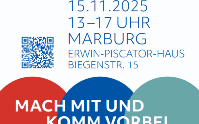 Erstes Engagement-Festival in Marburg: Mach mit und komm vorbei! Sa, den 15.11.25 von 13 bis 17 Uhr im EPH