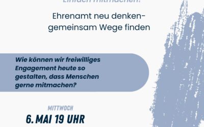 Herzliche Einladung zum Ehrenamtsdialog “Einfach mitmachen!” in Fronhausen, Mi, den 6.5.26